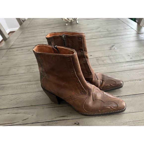 Free People Brown Ankle Boots - Picture 5 of 7